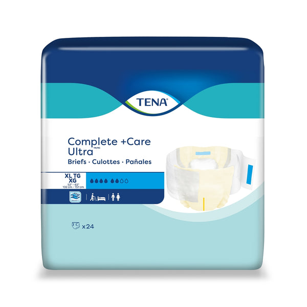 TENA Complete + Care Ultra Disposable Diaper Brief, Ultra, X-Large - Kin Care Medical Supply