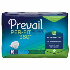 Prevail Per-Fit 360 Disposable Diaper Brief, Maximum Plus, Large - Kin Care Medical Supply