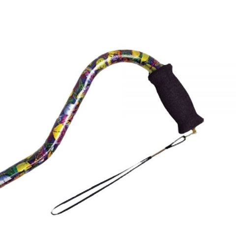 Self Standing Offset Aluminum Cane Black - Kin Care Medical Supply