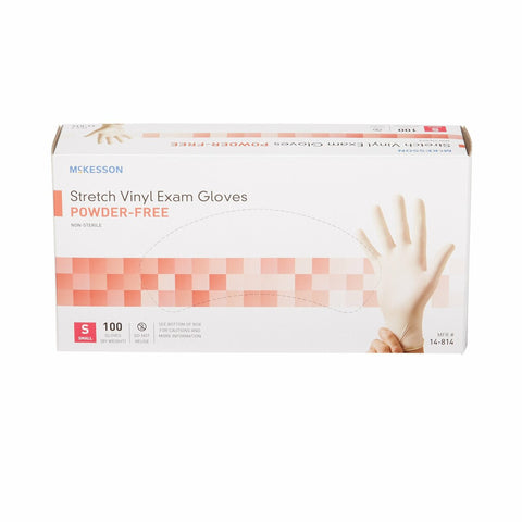 Life of Stretch Touch Vinyl Exam Glove Ivory - Kin Care Medical Supply