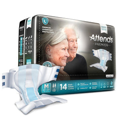 Attends Premier Disposable Diaper Brief, Overnight - Kin Care Medical Supply