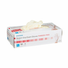 Life of Stretch Touch Vinyl Exam Glove Ivory - Kin Care Medical Supply