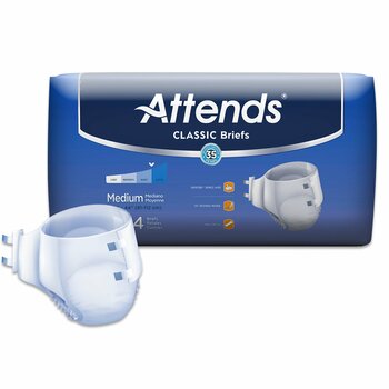 Attends Classic Disposable Diaper Brief, Heavy to Severe - Kin Care Medical Supply