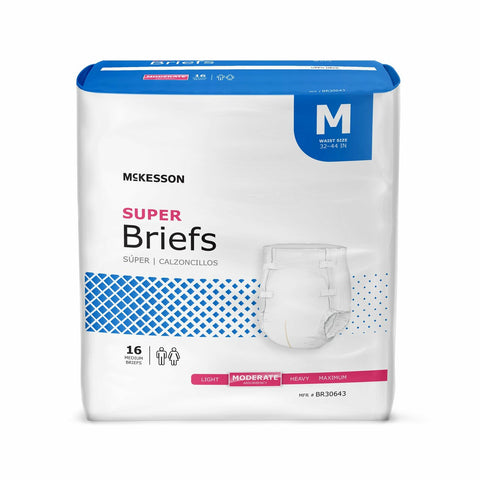 McKesson Super Disposable Diaper Brief, Moderate, Large - Kin Care Medical Supply