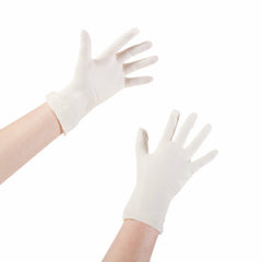 Life of Stretch Touch Vinyl Exam Glove Ivory - Kin Care Medical Supply