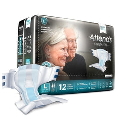 Attends Premier Disposable Diaper Brief, Overnight - Kin Care Medical Supply