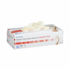 Life of Stretch Touch Vinyl Exam Glove Ivory - Kin Care Medical Supply