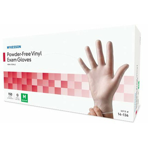 McKesson Vinyl Exam Glove Clear - Kin Care Medical Supply