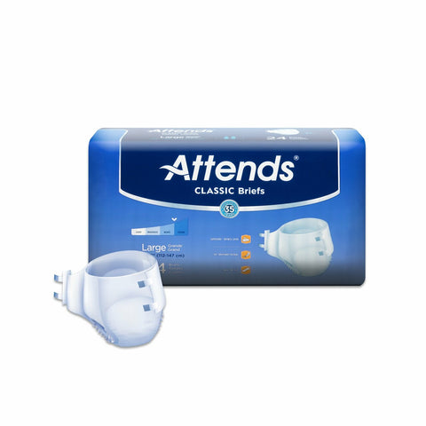 Attends Classic Disposable Diaper Brief, Heavy to Severe - Kin Care Medical Supply