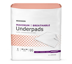 McKesson Ultimate Breathable Disposable White Underpad, Maximum - Kin Care Medical Supply
