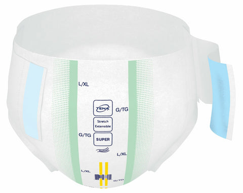 TENA Stretch Super Disposable Diaper Brief, Heavy - Kin Care Medical Supply