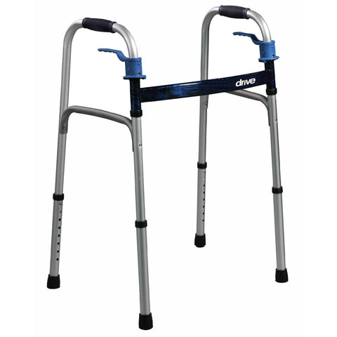 Deluxe Trigger Release Folding Walker - Kin Care Medical Supply