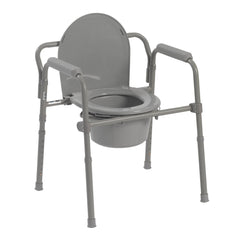 Folding Steel Commode - Kin Care Medical Supply
