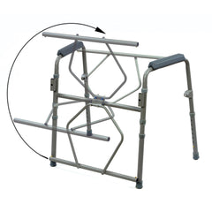 Folding Steel Commode - Kin Care Medical Supply