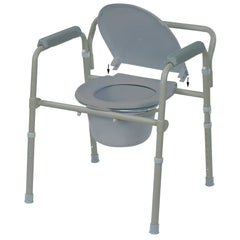 Folding Steel Commode - Kin Care Medical Supply