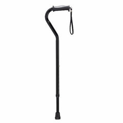 Drive Medical Adjustable Height Offset Handle Cane with Gel Hand Grip - Kin Care Medical Supply