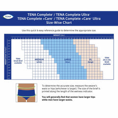 TENA Complete + Care Ultra Disposable Diaper Brief, Ultra, X-Large - Kin Care Medical Supply