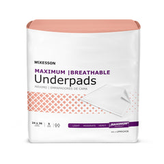McKesson Ultimate Breathable Disposable White Underpad, Maximum - Kin Care Medical Supply
