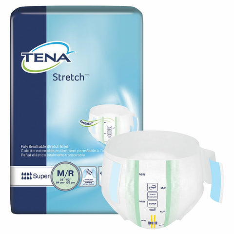 TENA Stretch Super Disposable Diaper Brief, Heavy - Kin Care Medical Supply
