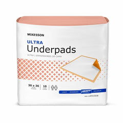 McKesson Ultra Disposable Peach Underpad, Heavy - Kin Care Medical Supply