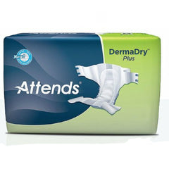 Attends DermaDry Plus Disposable Diaper Brief, Moderate - Kin Care Medical Supply