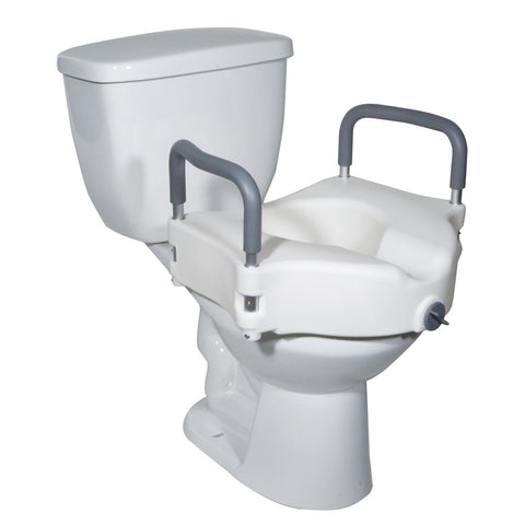 Locking Raised Toilet Seat - Kin Care Medical Supply